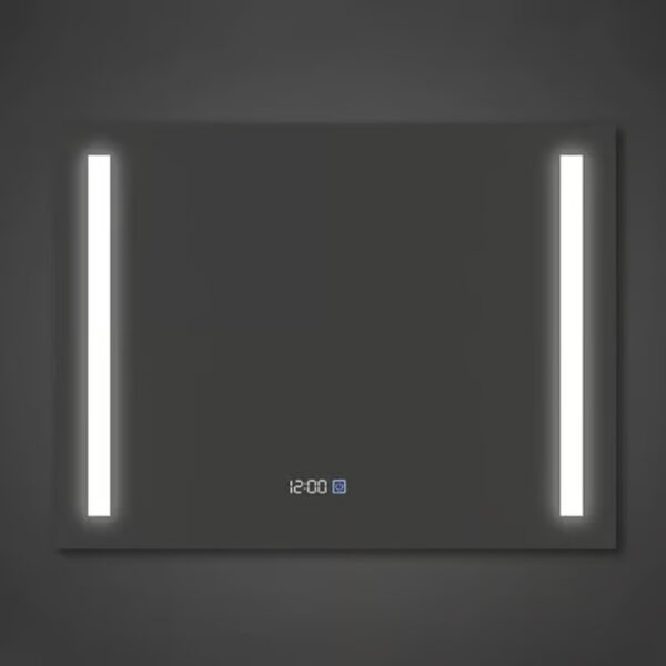 Espejo Luz Led Touch Con Reloj | K306