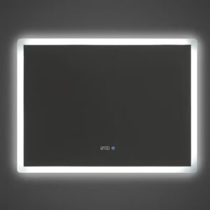 Espejo Luz Led Touch Con Reloj | K207