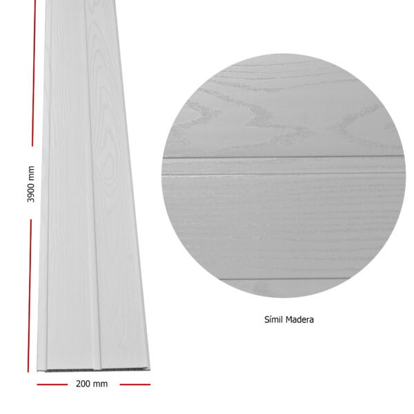 Blanco Símil Madera | Machimbre Cielorraso de PVC - Image 2