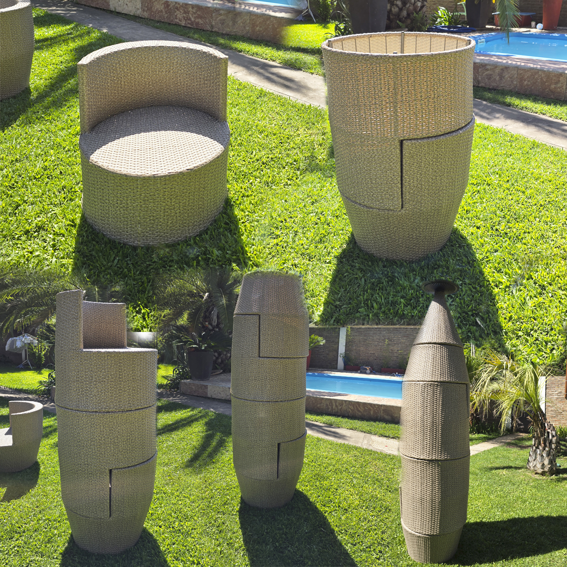 Set de Muebles Rattán Sintético 5 Piezas | Mod.1007 - Image 6