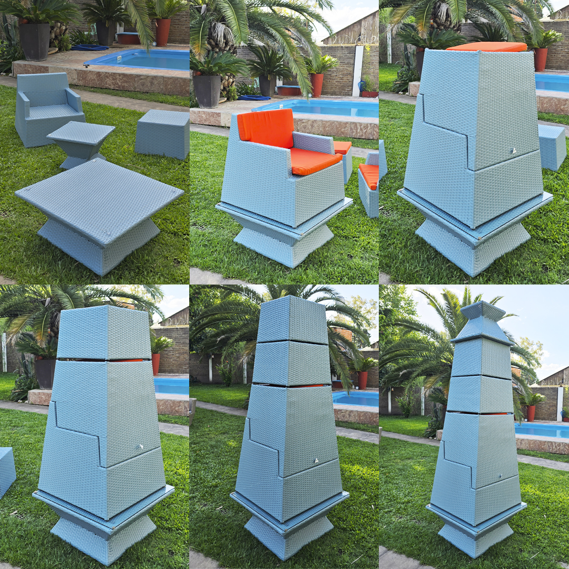 Set de Muebles Rattán Sintético 6 Piezas | Mod.1069 - Image 10