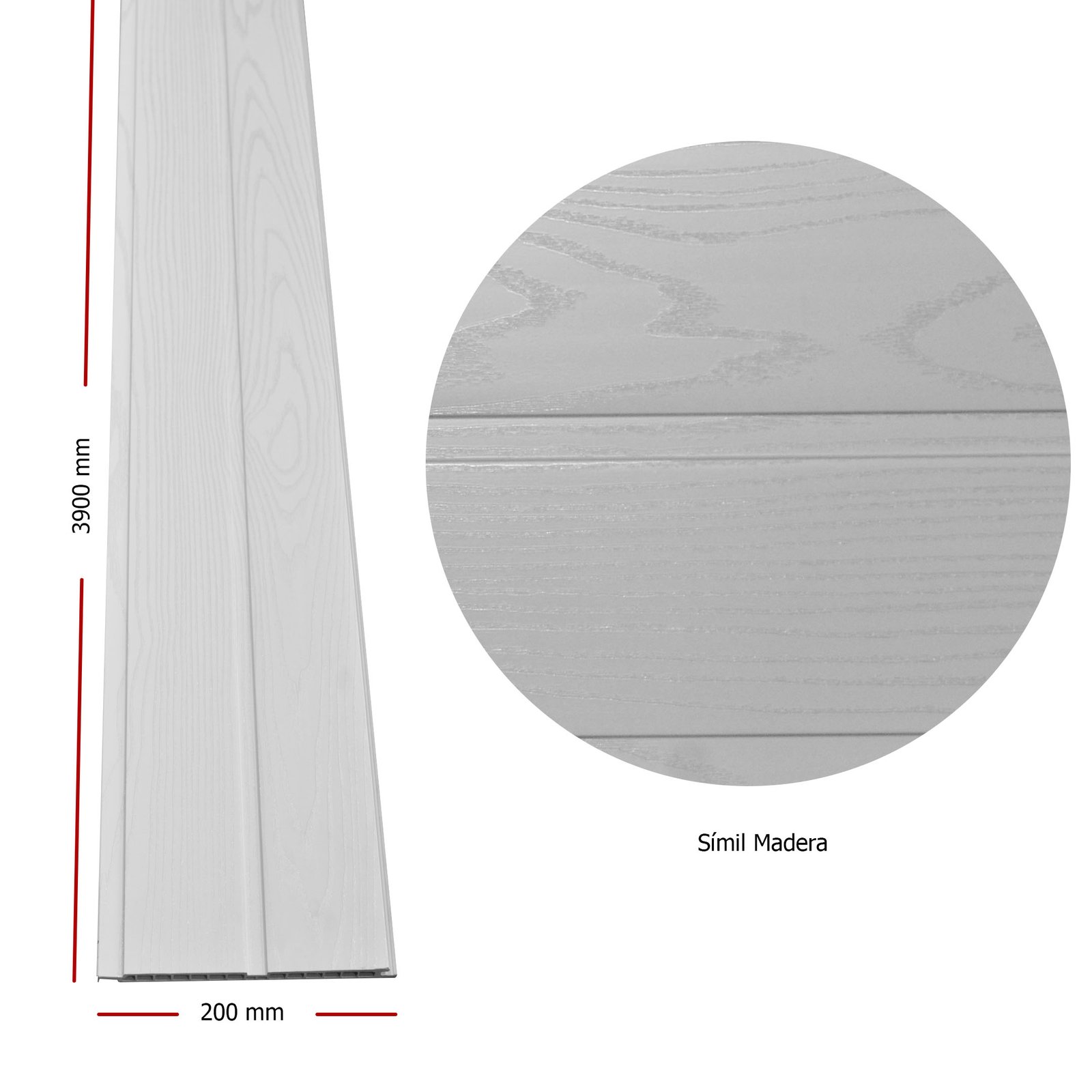 Madera Blanca | Machimbre de PVC - Imagen 3