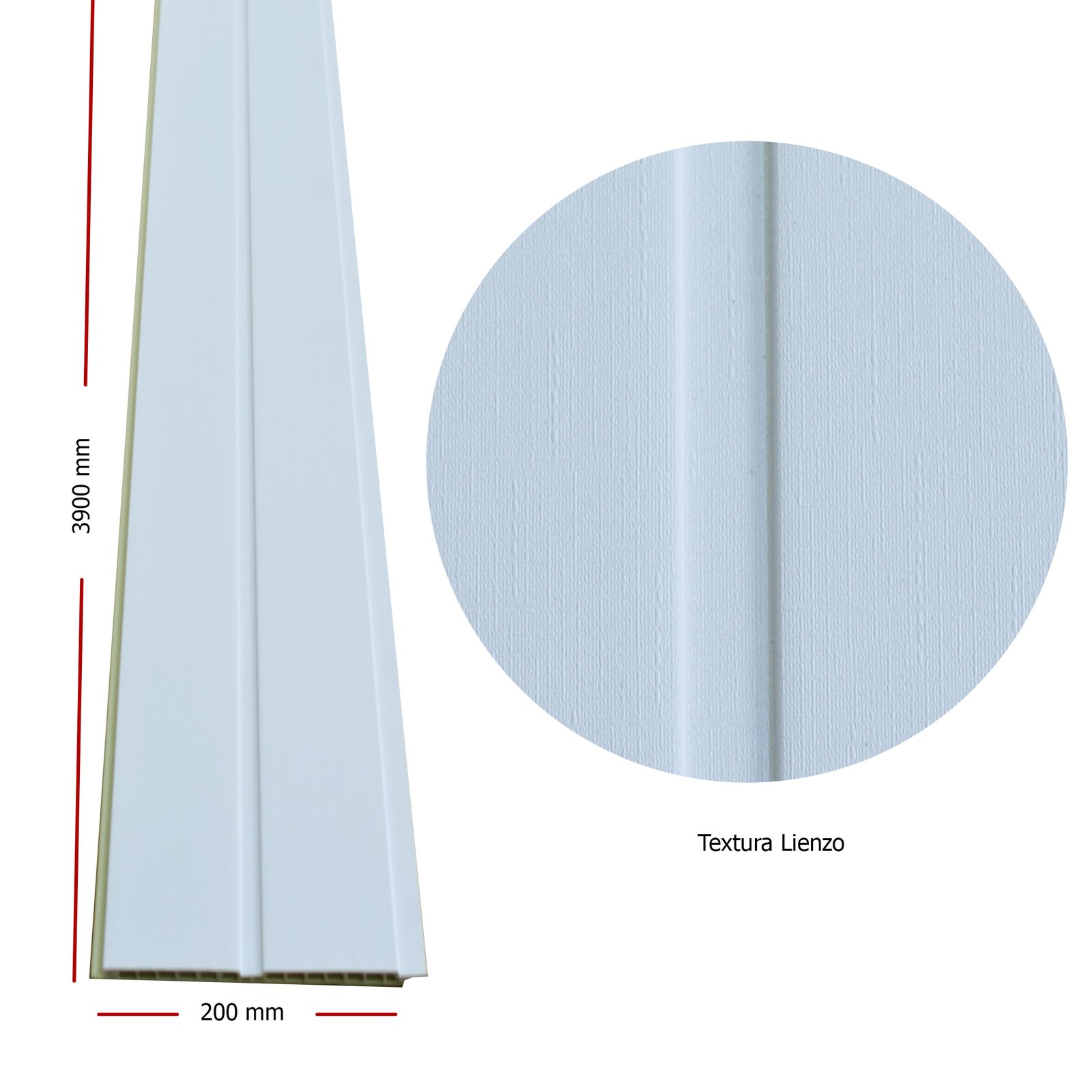 Textura Lienzo | Machimbre de PVC - Imagen 3